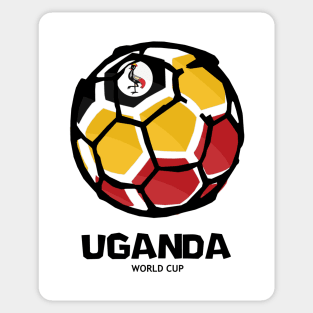 Uganda Football Country Flag Sticker